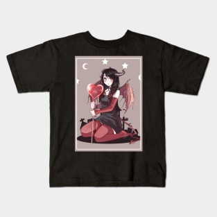 Devil girl and her lollipop Kids T-Shirt